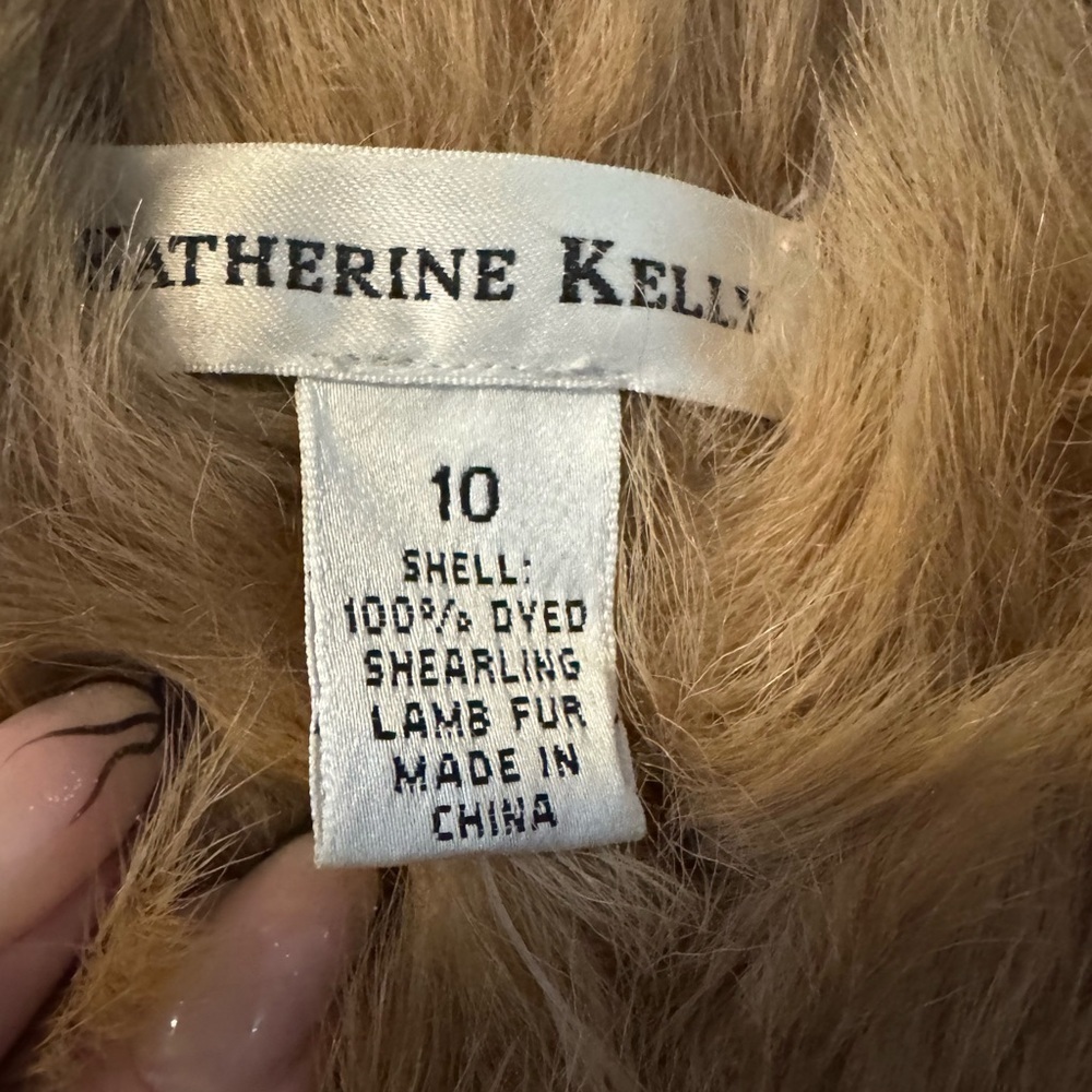 VTG Shearling Lamb Fur Belted Vest Penny Lane Luxury Warm Mob Wife Boho Indie 10 - Picture 3 of 15